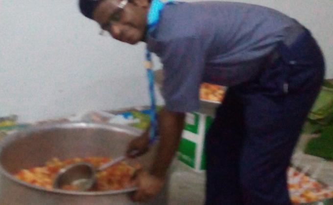 Service at shanthi gruha(state head quarters)