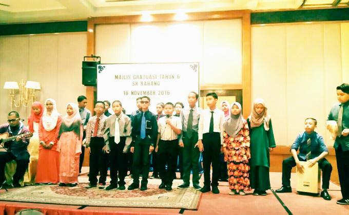 MOP dan persembahan majlis graduasi tahun 6 Sekolah Kebangsaan Rahang.
