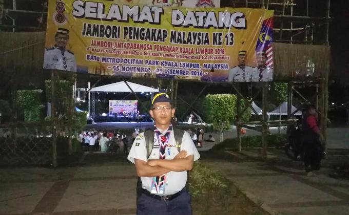 Saya menyertai Jambori Pengakap Malaysia Ke-13.