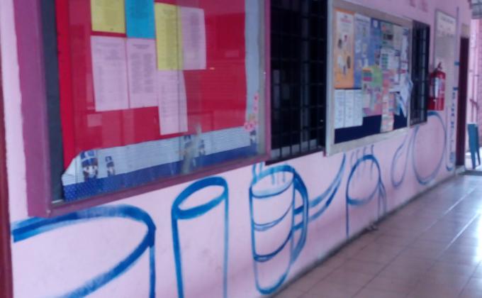 Mural kantin.