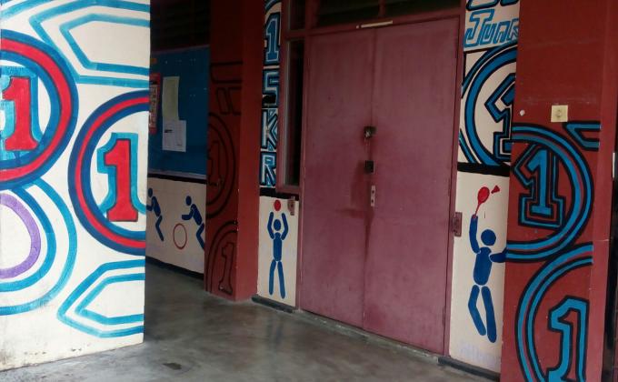 Mural stor sukan.