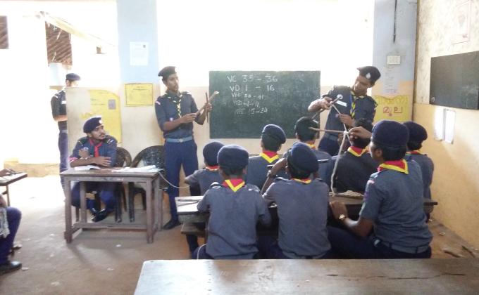 a spcail camp for firstaid and pioneering