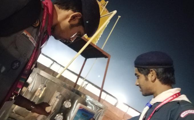 Service  at 17th scout event