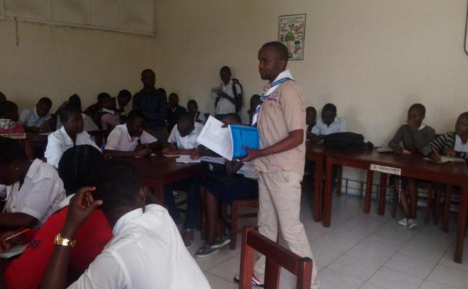 sensibilasation des élèves sur les valeurs scoutes