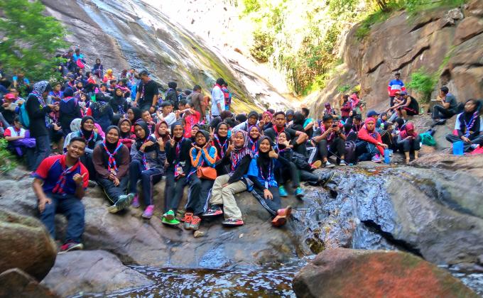 Berkhemah di kaki gunung sempena JOHOR EXTREME ROVERMOOT