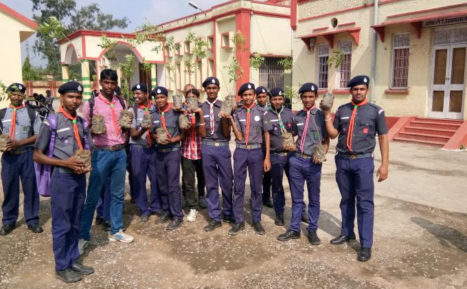 Mass tree plantation by mughalsarai District 