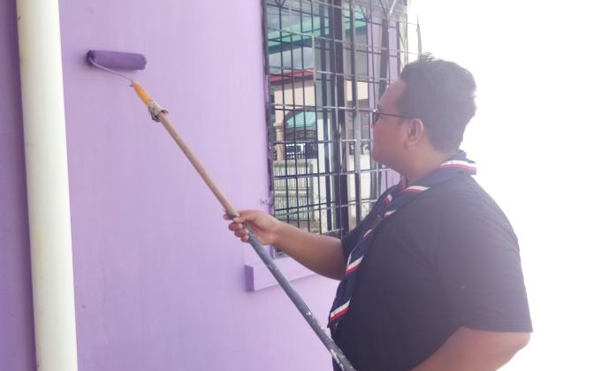 Gotong royong rumah pengakap