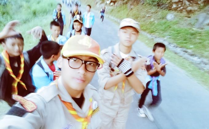 Spiritual hike with social services... 