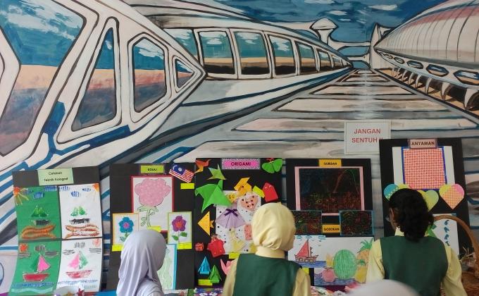 Mural 3D masa hadapan 