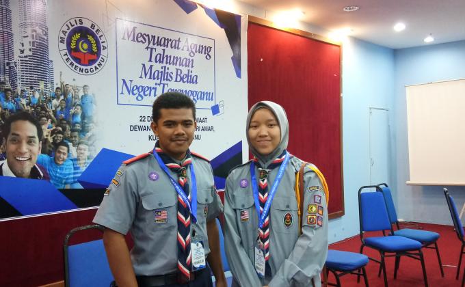 Menghadiri Mesyuarat  Agong Tahunan Majlis Belia Negeri Terengganu