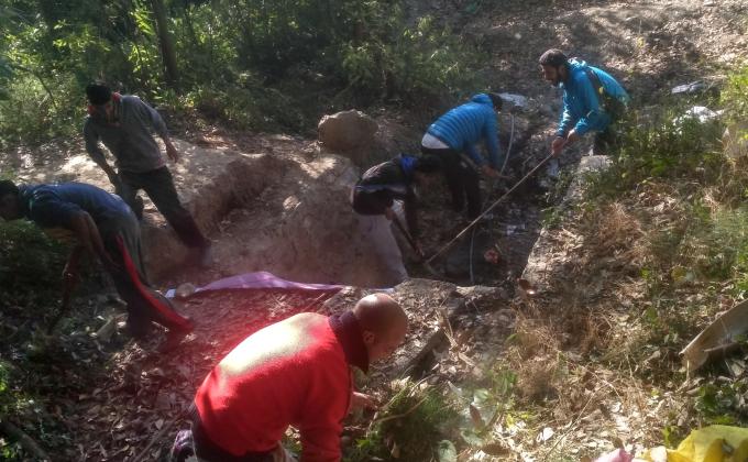 cleaning a natural water source On youth day