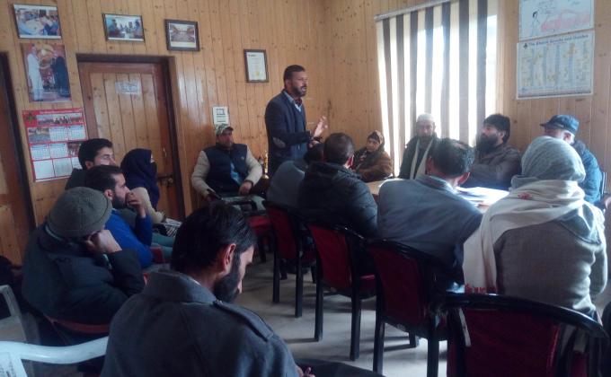 Meeting for the betterment of scouting/Guiding in kashmir.