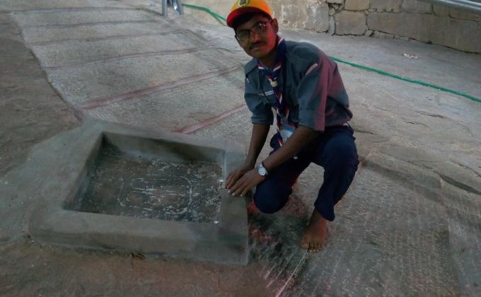 National level service camp Shravanabelagola