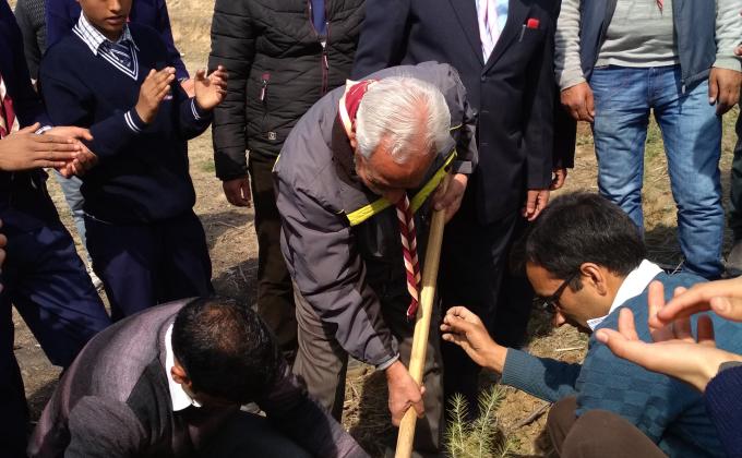 Plantation Drive at Scout Lecture Hall, Sheikhpora Budgam, Kashmir (Jammu and Kashmir State) 