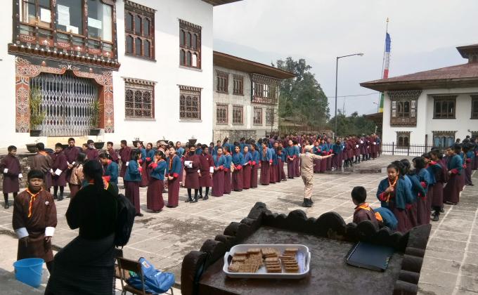 sharing messenger of peace knowledge with higher school students 