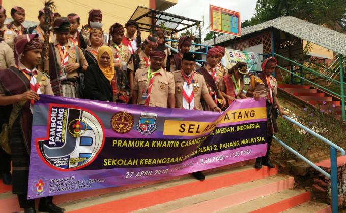 MOU Scout SKJP2 with Pramuka Samosir Medan