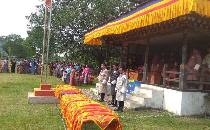 Chechey scouts investiture ceremony