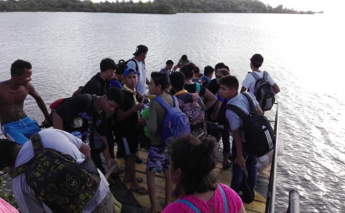 Intercambio Artistico y ludico Puerto El Bluff, Bluefields agosto 2018. Nicaragua.