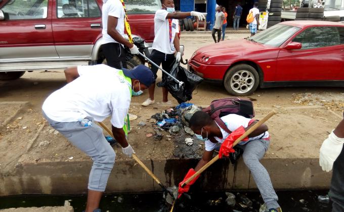 MOP avec DECATHLON Côte dIvoire Journée de la salubrité dénommée ECO RUN 