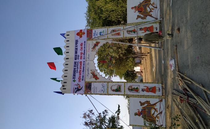 राष्ट्रीय स्तरीय जनजाति रोवर मुट रेंजर मिट में सेवा कार्य