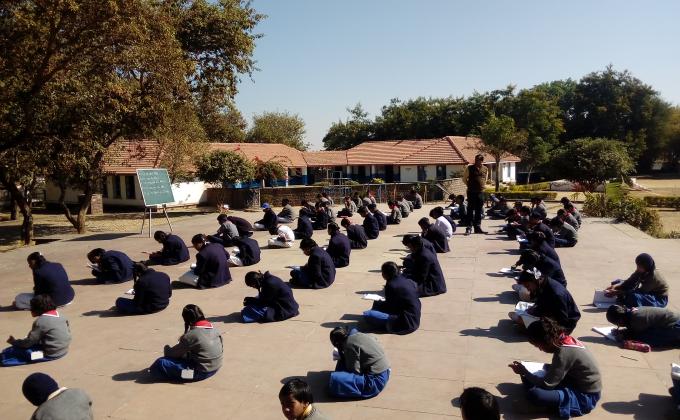Pravesh exam in school