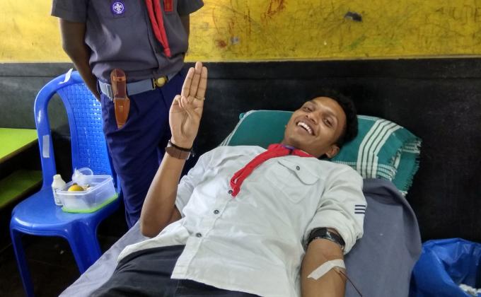 Blood donation campaign