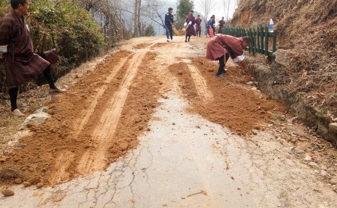 road maintenance for the school