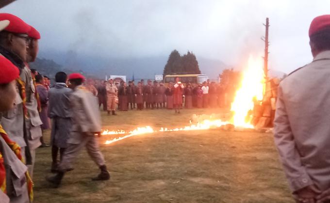 15 national scout day at Trongsa, Sherubling 