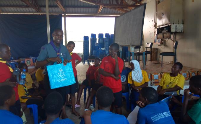 Scouts aganist plastic in uganda