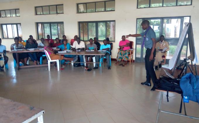 Basic training course for Adults in scouting Uganda.