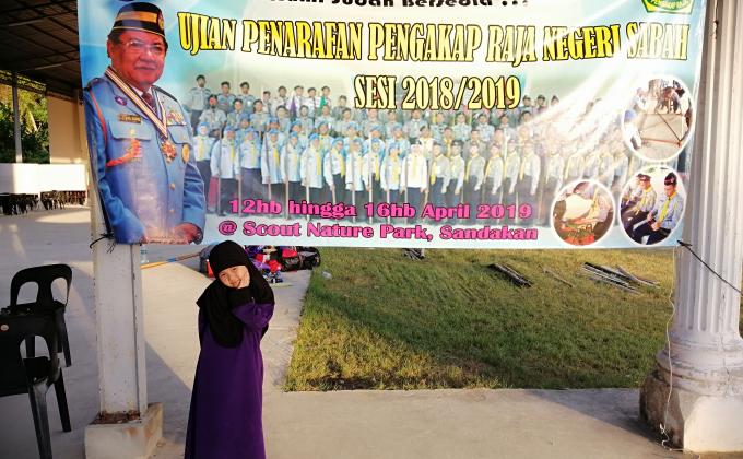 Kem Penarafan Pengakap Raja di SNP Sandakan. 