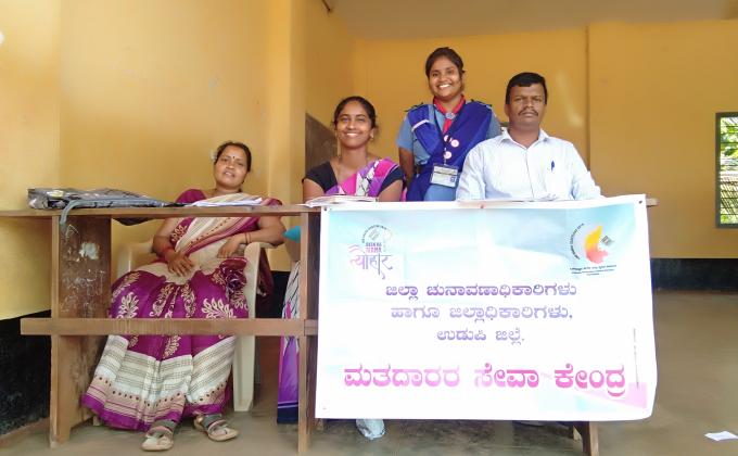 Election duty at Badagabettu .18/04/2019