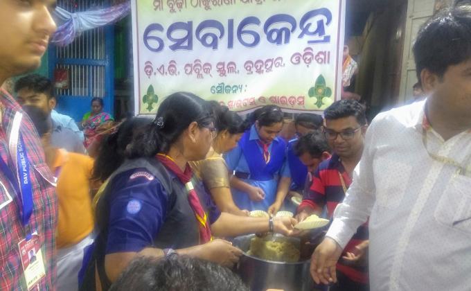 Rendering service during Thakurani Jatra