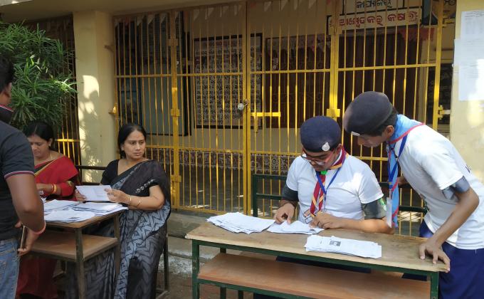 Volunteers for Election work.
