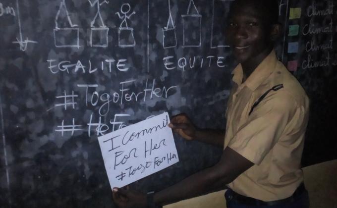 Communication on Gender Based Violence and commitment to HeForShe in Togo