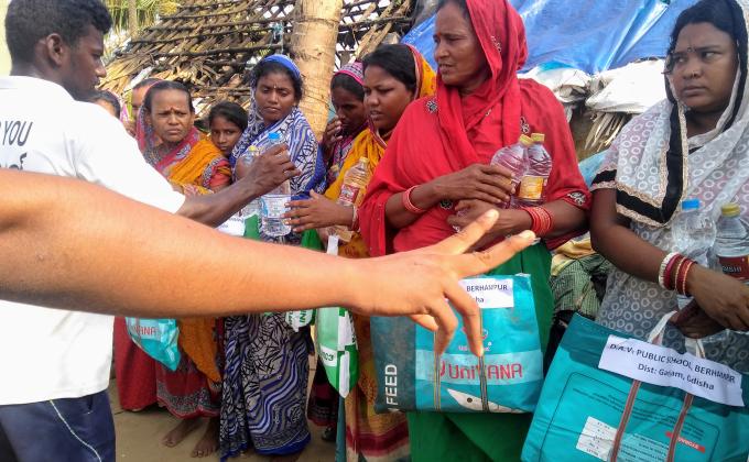 Relief towards cyclone Fani victims