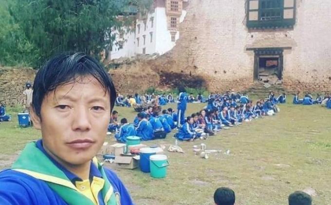 community service at drukgyel dzong