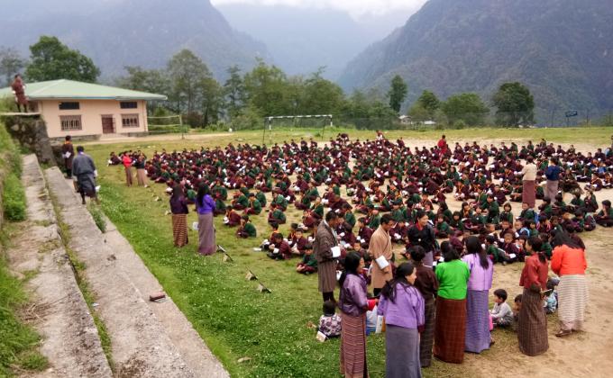 Earthquake moke drill, preparation for unpredictable disaster.
