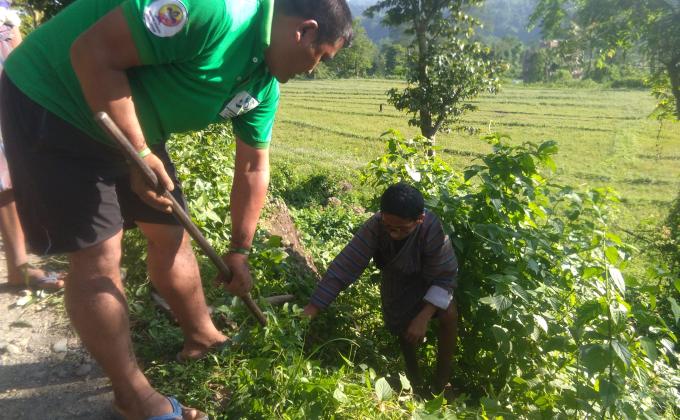 Road to Peace, Phase III, Planting of 1000 ornamental flower saplings 