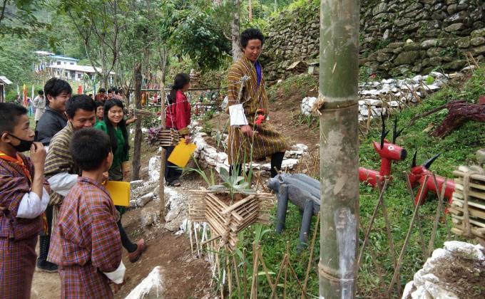 Involvement in School Level Flower exhibition