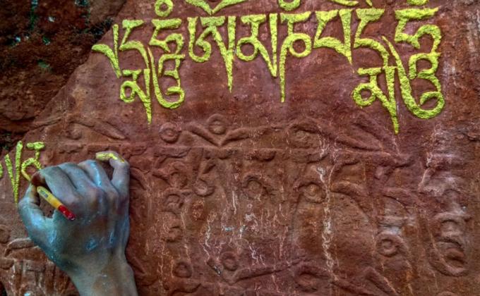 Scouts taking part in Preservation of Culture 