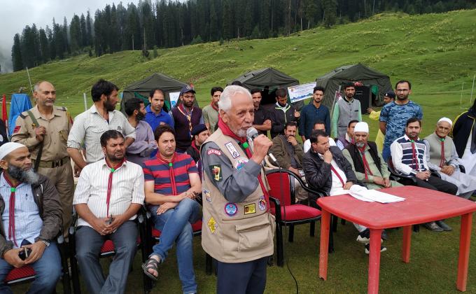 1st District Level Dream Camp-2019 of the J&K State Bharat Scouts and Guides, Budgam 