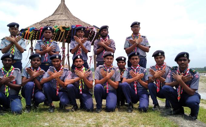 World scarf day celebration cum sanitation on the bank of dima river and tree planting programme.