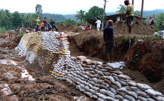 Reconstruction of broken Bridge  at Charmadi
