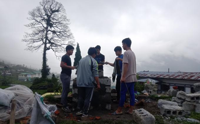 Construction of Hearth for incense: