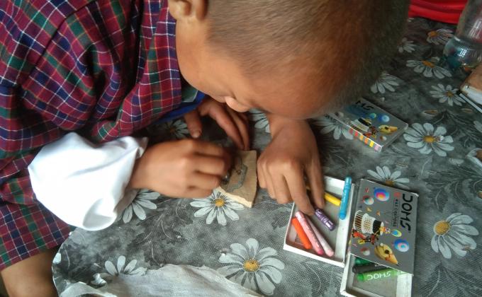 Creative story telling on stone