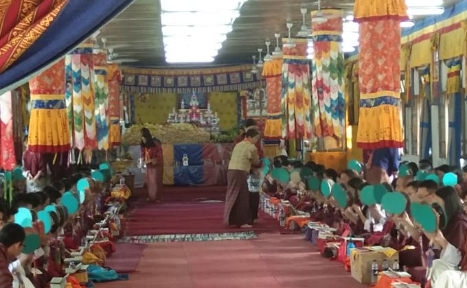 Volunteer during Throema Tshogbum