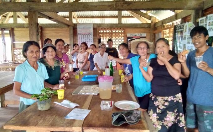 GIVING SNACKS to the PLUSP Indigenous Members