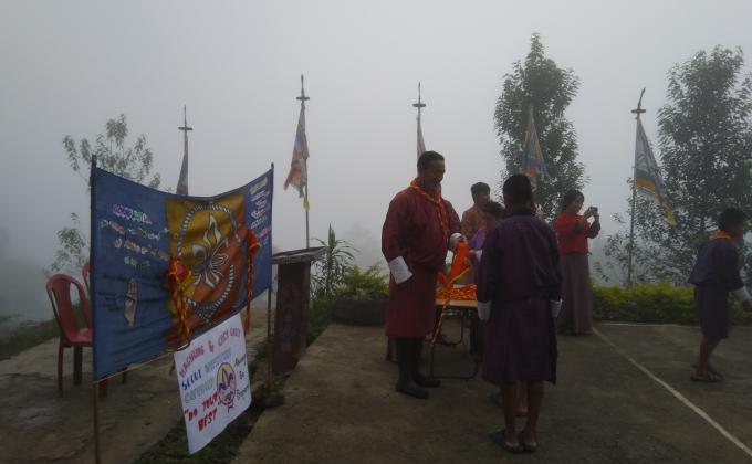 investiture ceremony for Nachung and cheychey scout