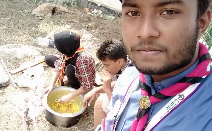 রোভার মেট কোর্স-২০১৯ রান্নার আয়োজন 